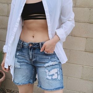 Dear John Denim Bermuda denim Long shorts size 26 brand NEW